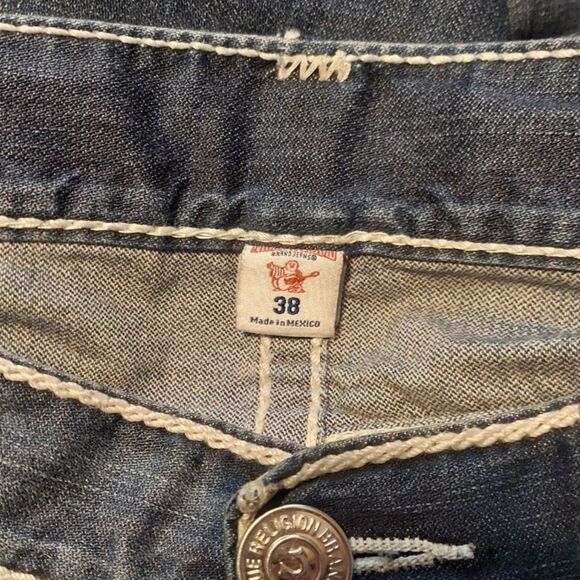 True Religion Ropestitch "Dragon's Lair" Faded Jeans Sz38 - Picture 4 of 5